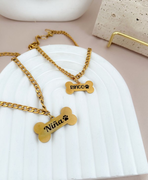Pet chain tag L