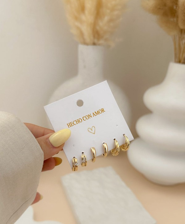 Carla earrings set