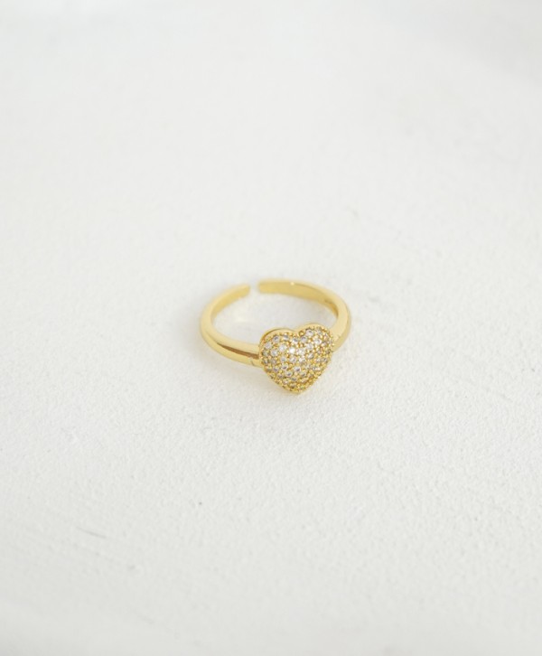 Anillo corazón luminoso