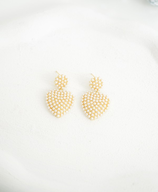 Aretes latido de perlas