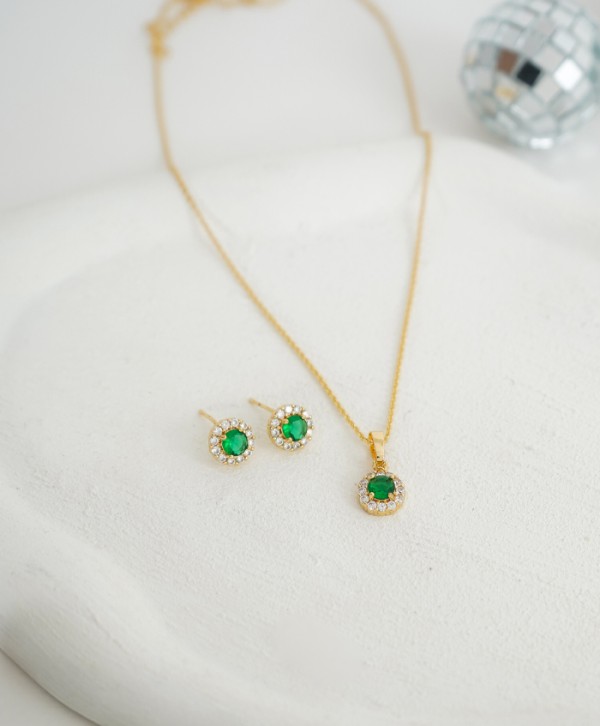 Set aretes y collar majestuosa