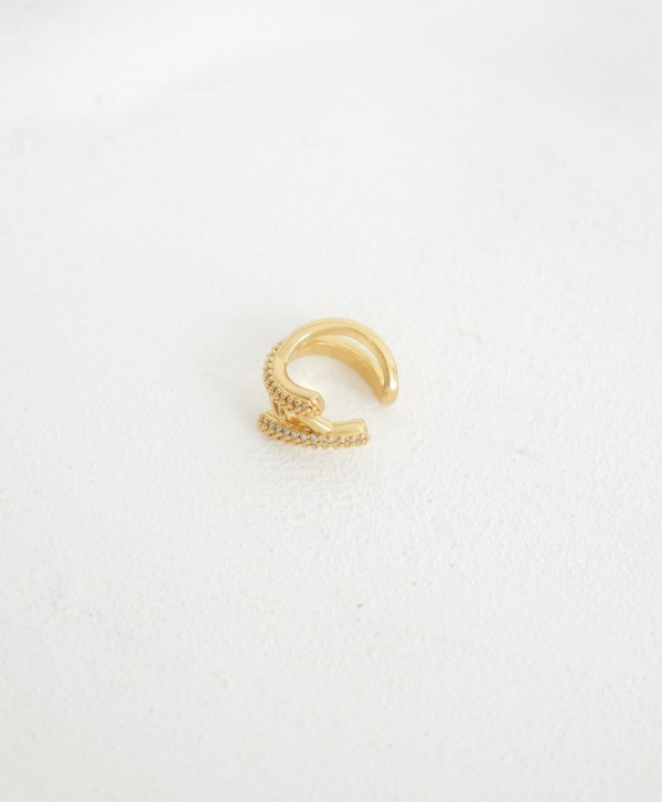 Earcuff doble circonado