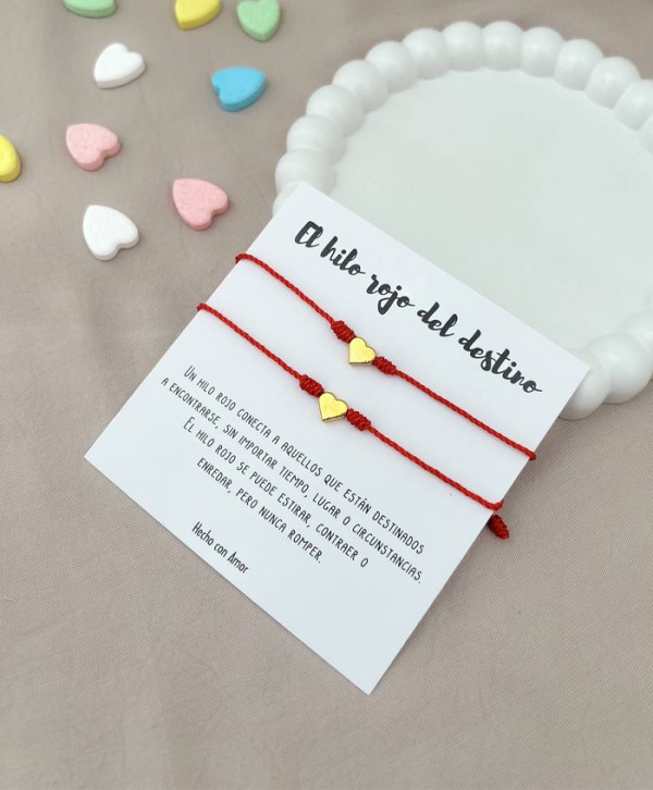 Pulsera el hilo rojo del destino