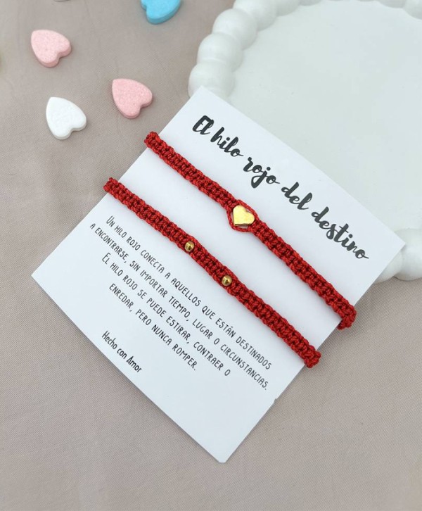 Pulsera el hilo rojo del destino