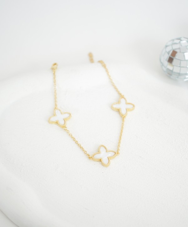 Pulsera clover pearl