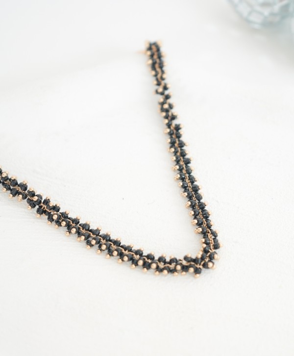 Tobillera black shine