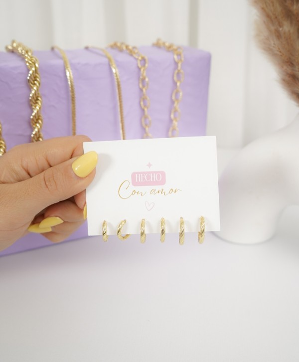 Set de candongas líneas