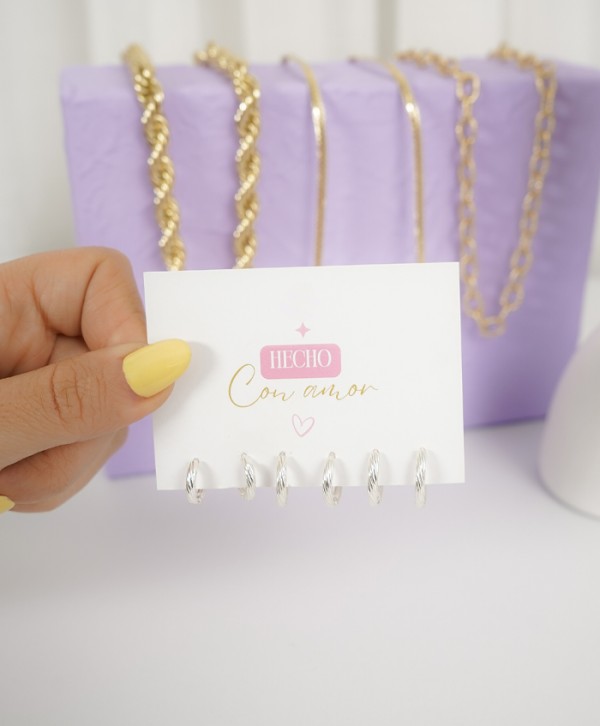 Set de candongas líneas