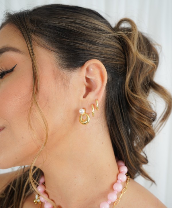 Aretes perla luxe