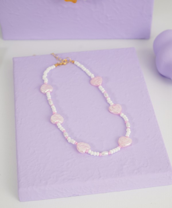 Choker amorcito rosa