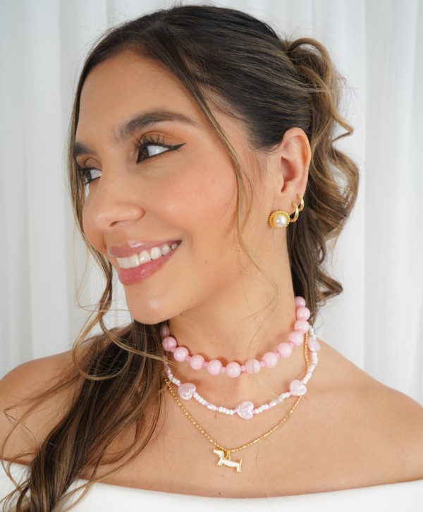 Choker amorcito rosa