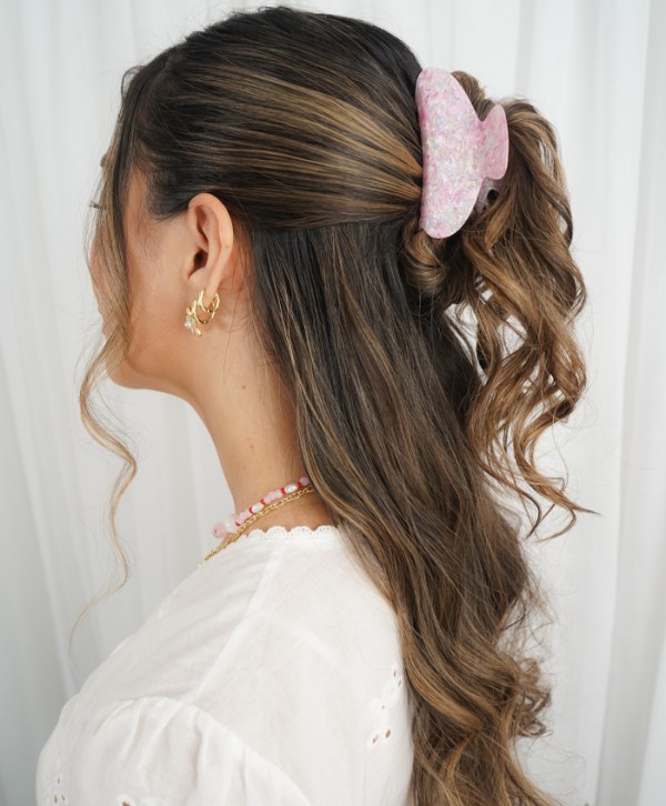 Hair clips nacarados