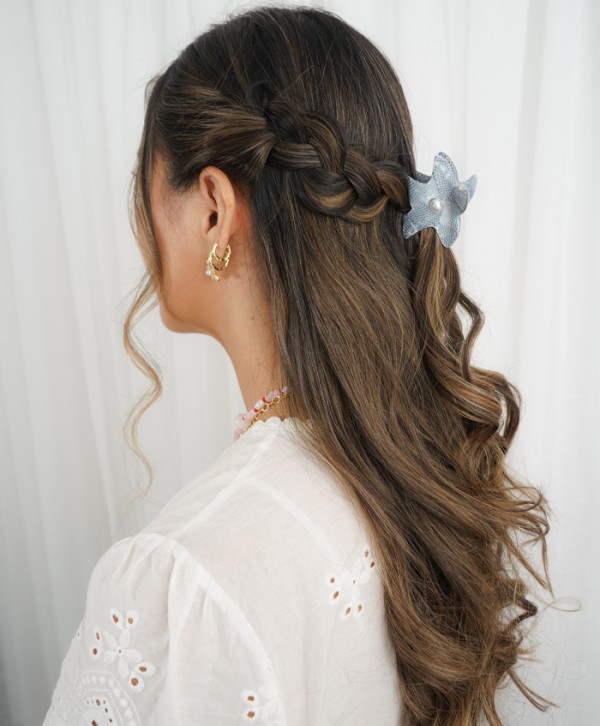 Hair clips starfish pastel