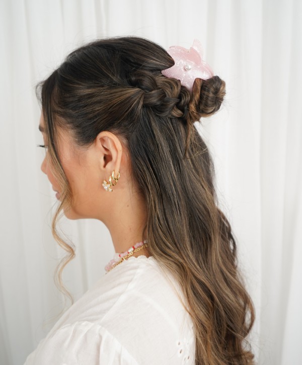 Hair clips starfish pastel