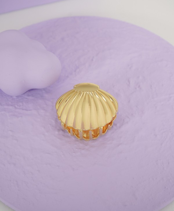 Hair clip golden shell