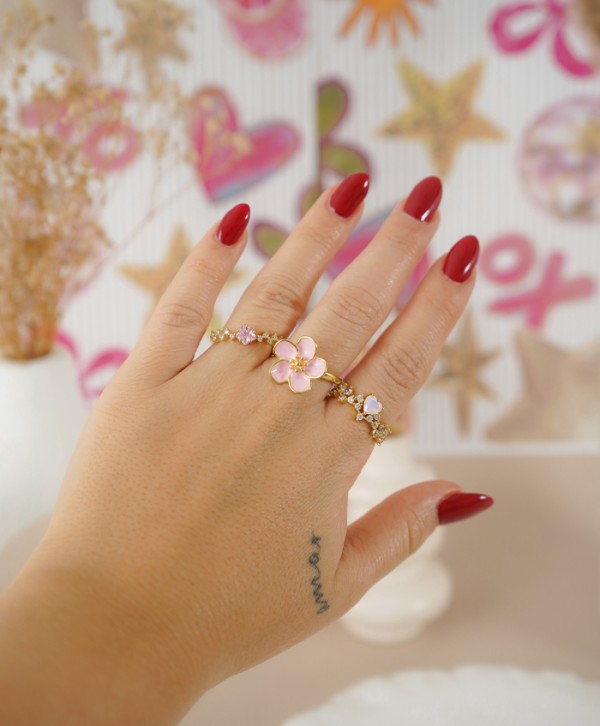 Anillo pétalos