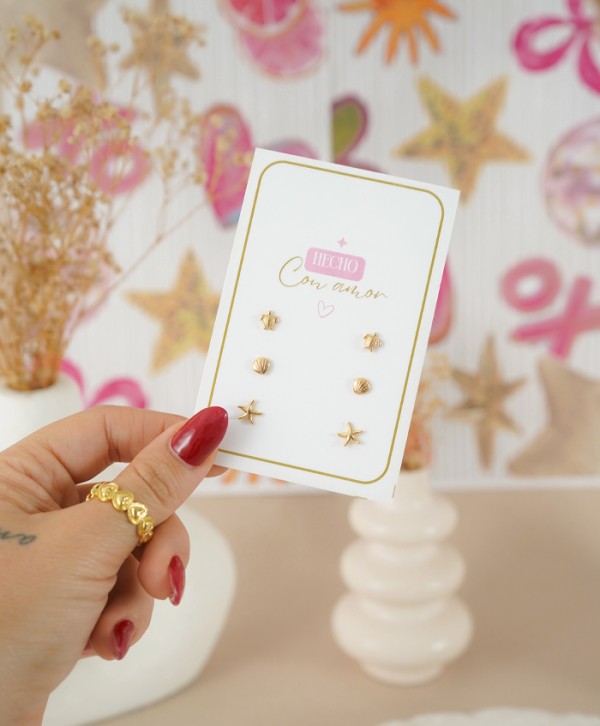 Set de aretes marea