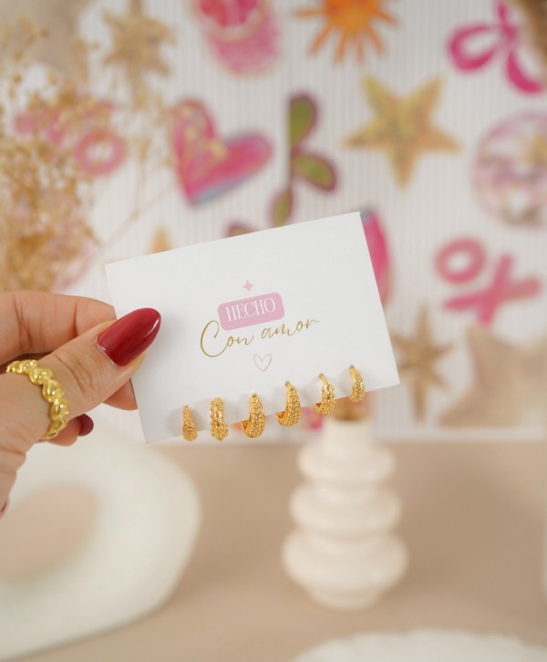 Set de candongas dottie