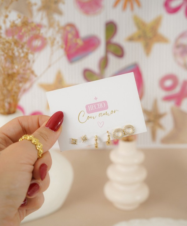 Set de aretes starlight