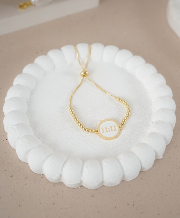 Pulsera 11:11 blanco