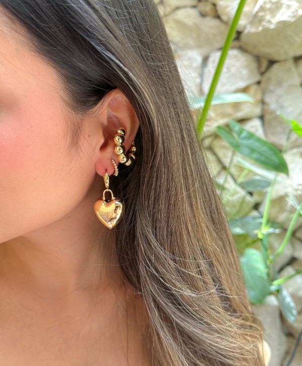 Aretes maxi heart