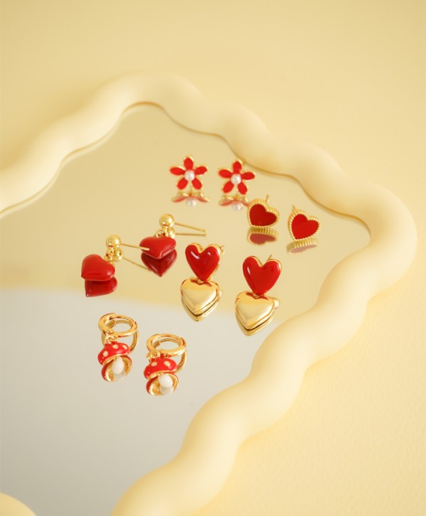 Aretes alma roja Aretes alma roja