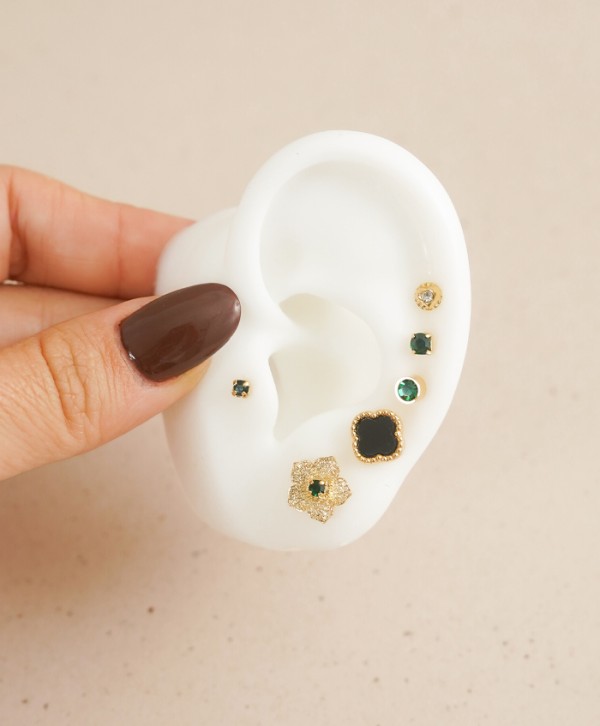 Topo chispa esmeralda 2mm