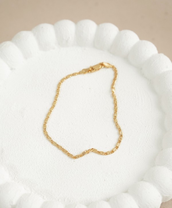 2mm gold mirror bracelet