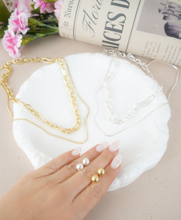 Set aretes y cadenas supreme