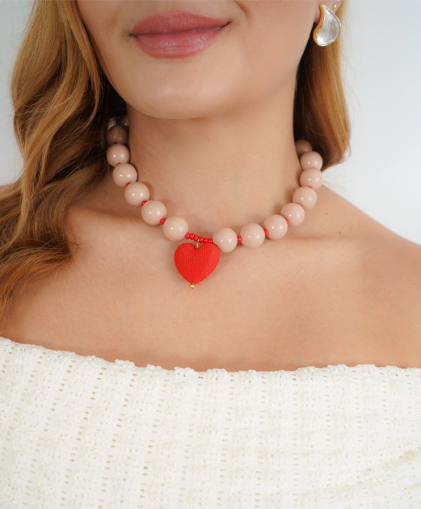 Collar maxi mocca love