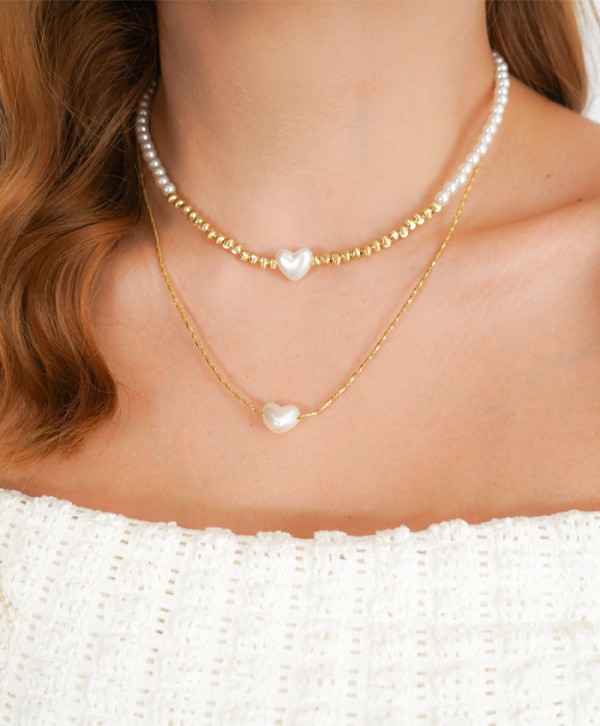 Set de aretes y collares perlamour