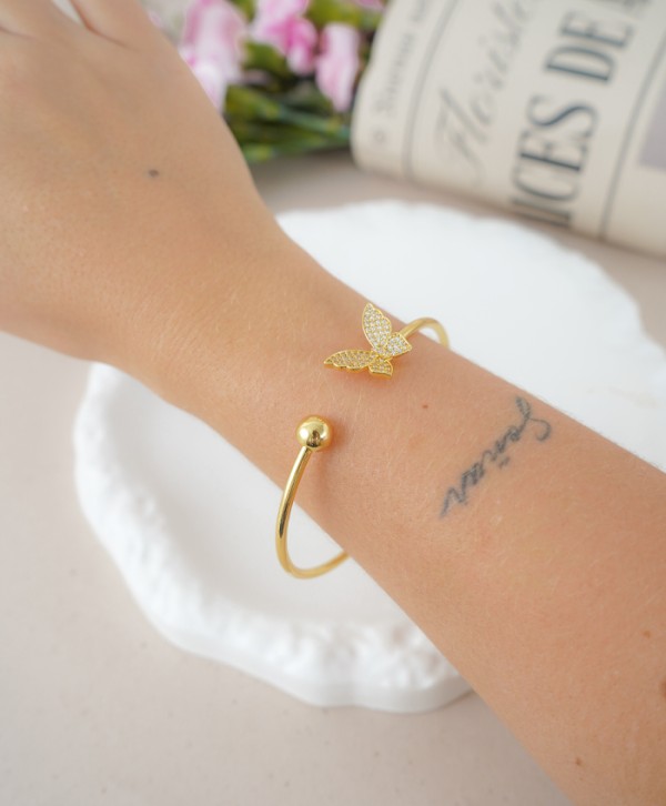 Brazalete mariposa circonada