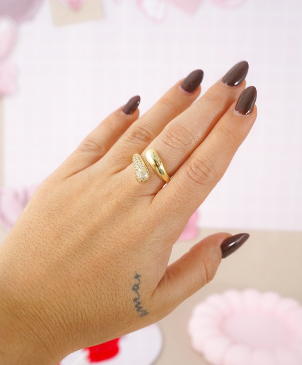 Anillo doble gota