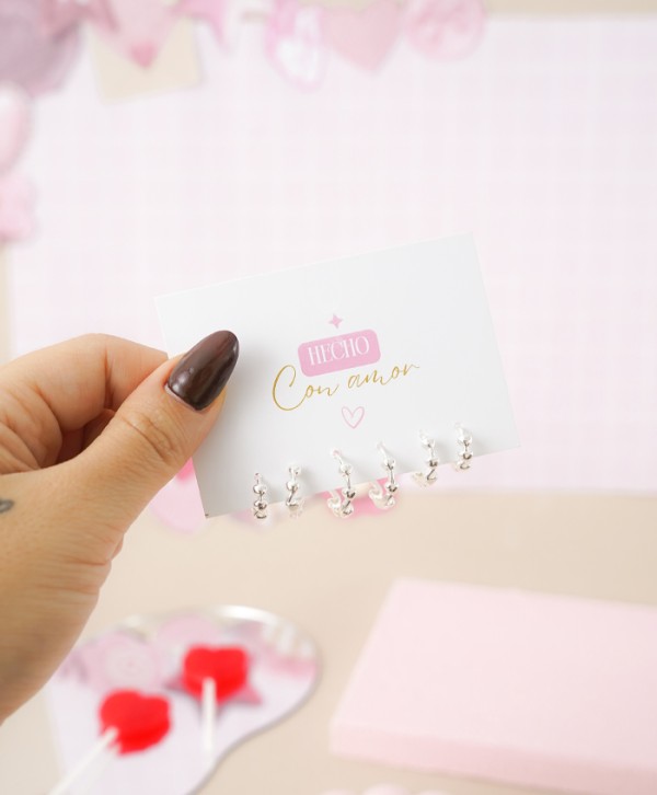 Set de aretes amoretta