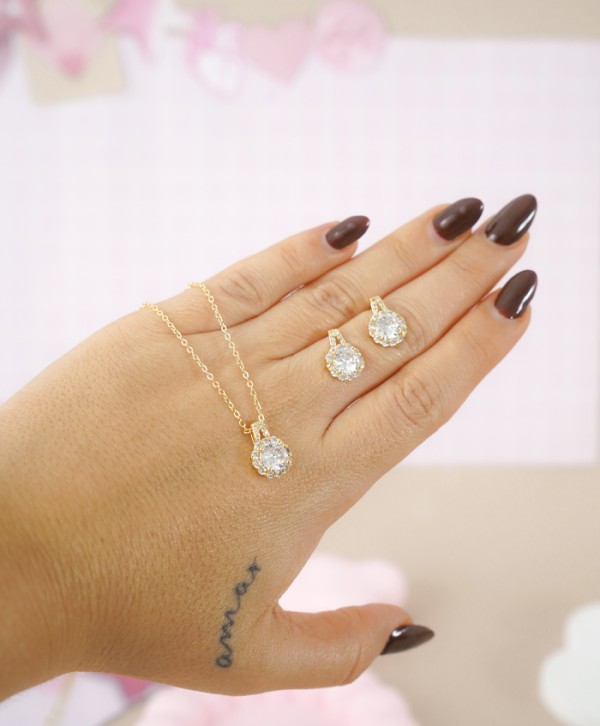 Set aretes y collar imperial