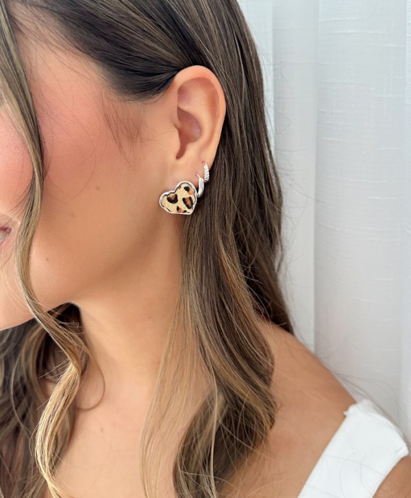 Aretes animal print