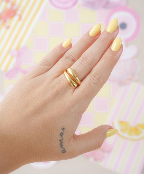 Anillo doble cruzado