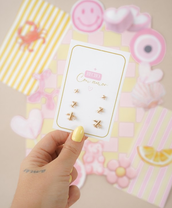 Airplane Earring Set