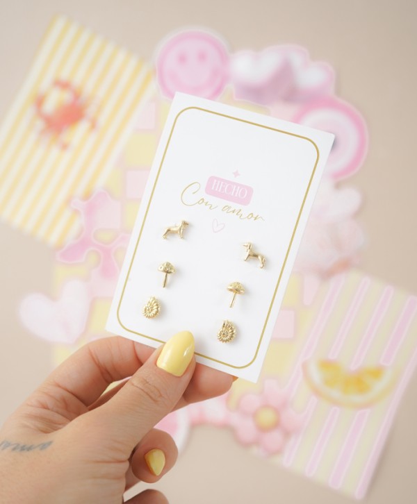Set de aretes silvestre
