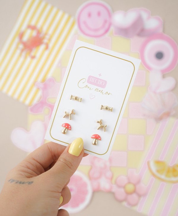 Set de aretes candy