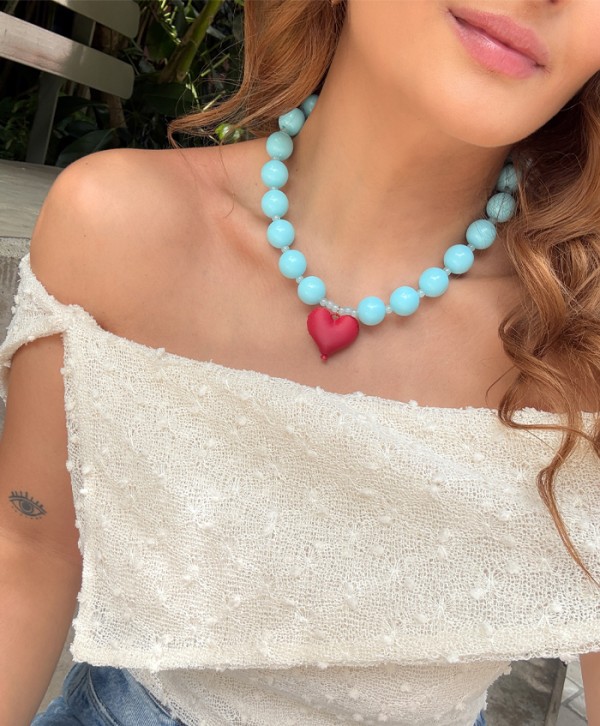 Collar globo de amor