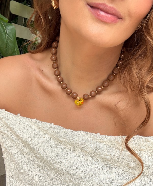 Collar patito honey