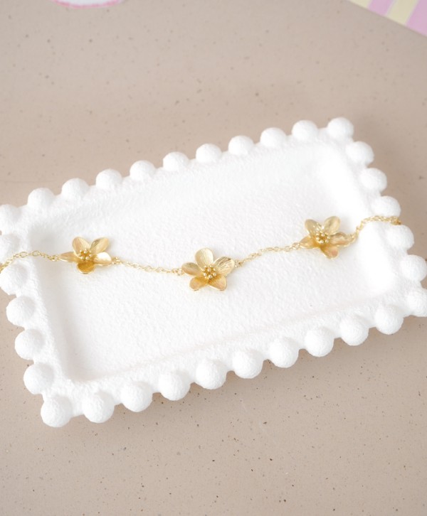 Pulsera trío floral
