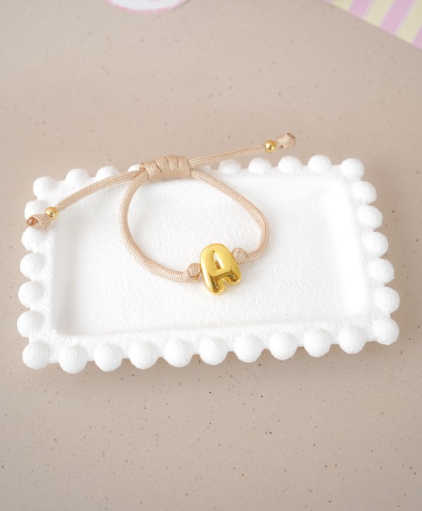 Pulsera nude initial