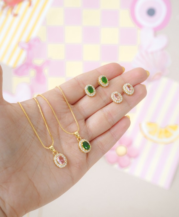 Set aretes y collar esplendor
