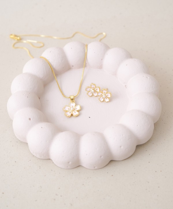 Set aretes y collar rosalie