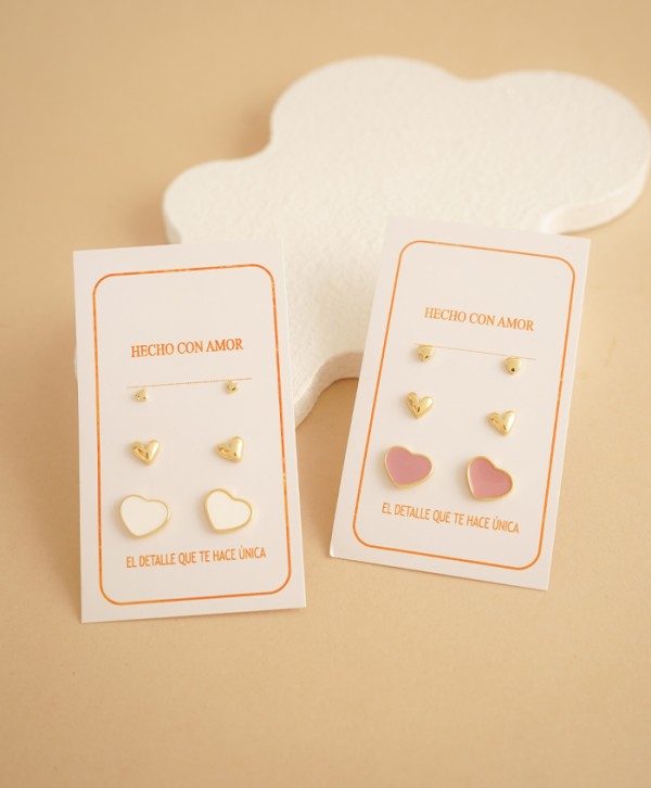 Set de aretes lovely