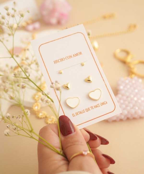 Set de aretes lovely