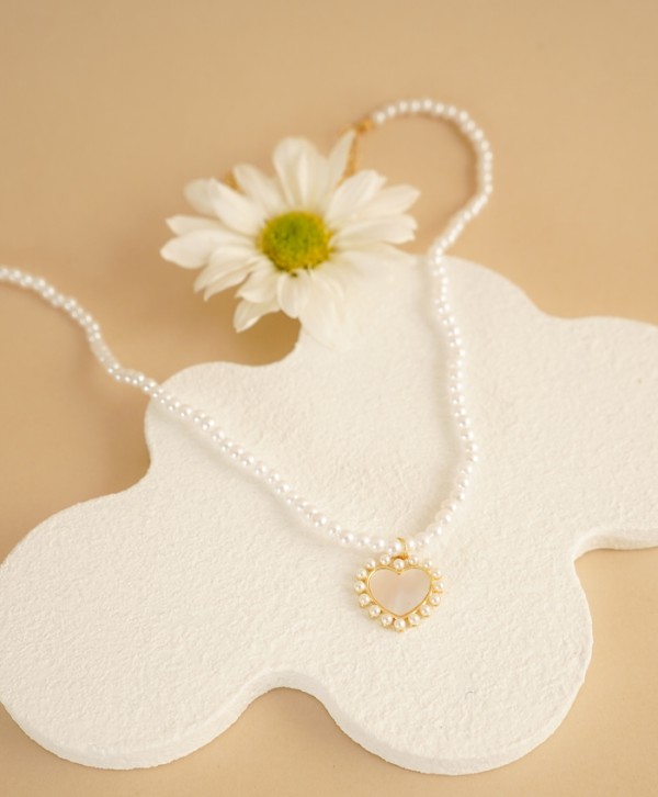 Choker amor nacarado