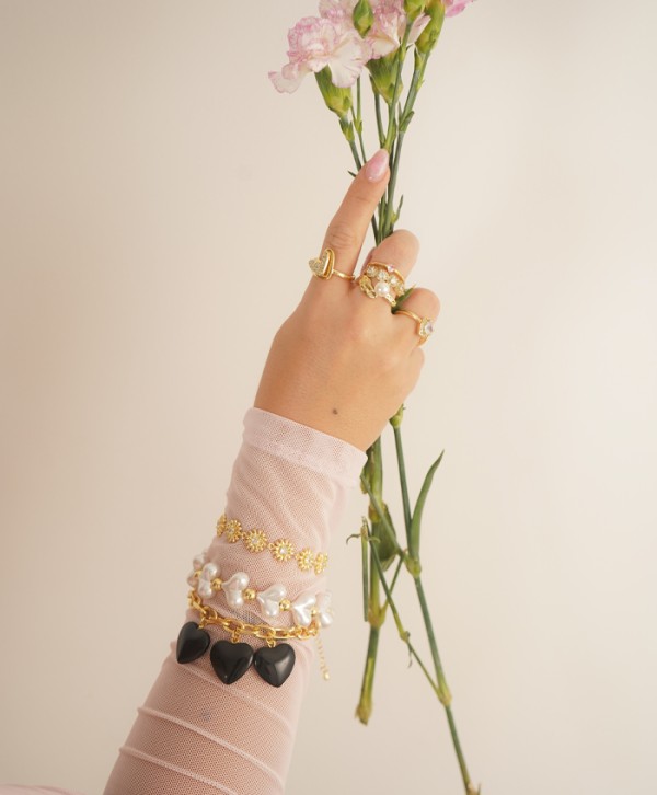 Pulsera amor perlado